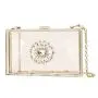 HR613 Women's New Dinner Bag Transparent Trendy Acrylic Diamond Box Bag Retro Cross Body Chain Latch Small Dinner Clutch Handbag