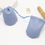 Luxury Emboss Printing Leather Headphone And Earphone Packing Bag Jewelry Bag Small Drawstring Leather Pouch
