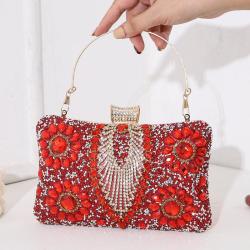 Diamond dinner bag luxury clutch purse for party rhinestone evening bag luxury fashion chain women party bags sac tendance 2024