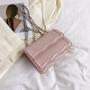 Retro Women's Bag,  New Style Bag, Solid Color Simple Fashion Casual Small Bag, Chain Shoulder Crossbody Small Square Bag