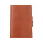 Slim and sleek premium leather wallet men's RFID blocking trifold wallet with hidden pocket