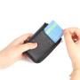 OEM/ODM Titular De La Tarjeta Pebble Leather Mens Rfid Blocking Credit Card Holder Wallets For Women Manufacturer