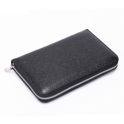 ZF255 RFID Anti-theft Brush Head Layer Cowhide Men Wallet Card Case Long Multifunctional Money Clip Daily Convenient