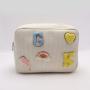 2023 Hot Sale High Quality Women Personalized Embroidered Glitter Makeup And Cosmetic Bags & Cases Corduroy Cosmetic Bag