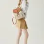 Guangzhou Factory Professional Customize Handbag Trending Canvas PU Leather School Bags Beautiful Flap String Backpack For Women