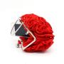Fashion Purse Wristlet Handle Red Rose Flower Bridal Dress Handbag Clutch Purse Evening Bags Party Ladies Purse With Chain