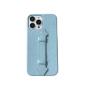 Cubierta De Telefono Luxury Genuine Leather Mobile Phone Cover Cases With Strap Finger Holder For Iphone 13 14 15 Pro Max Plus