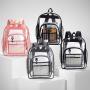 KBW974  Custom Clear Backpack for Kids Heavy Duty PVC Transparent with Solid Pattern Travel Organizer Student School Bag