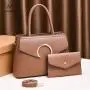 New Style Sac A Main Femme Vegan Leather Handbag Crossbody Bag Set Bag With 2 Pcs For Ladies