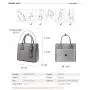 Fashion top sale LOVEVOOK office tote handbag women shoulder bag women handbag