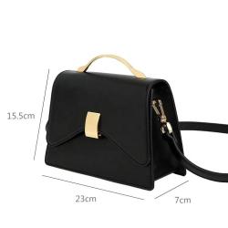 Fashion Elegant Customized Logo Ladies Hand Bags Pu Vegan Leather Metal Top Handle Lock Fully Custom Luxury Womens Handbags