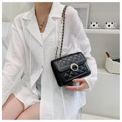 Summer Mini Bag 2022 New Pearl Chain Bag Women's Shoulder Crossbody Bag