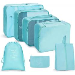 Travel  Bag Set Seven Piece Folding Wash Bag Clothes Storage Bag