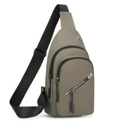ZR668 Men Chest Bag Waterproof Shoulder Bag Sports Travel Crossbody Leisure Solid Color Business High Quality Bag Print logo