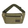 Thickened Canvas Crossbody Chest Phone Pouch Bum Bag Hip Fanny Pack Travel Hiking Sport Waist Belt Bag