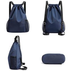 ZF069 Drawstring Athletic Bag Oxford Cloth Travelling Shoulder Bag Students Running Cycling Outdoor Bag Waterproof
