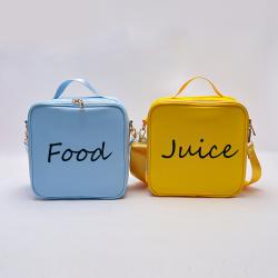 DIY Waterproof Lightweight Nylon Picnic Cooler Case Large Capacity Kids School Lunch Box Bags Ice Insulated Cooler Lunch Bag