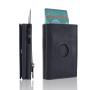 Hot Sale Leather Aluminum Pop Up Wallet Custom Men RFID Blocking Card Holder Metal Wallets