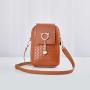 2023 Phone Women Leather Bag Pearl Tassel Cover Type Female Handbag Single Shoulder Bag Crossbody Bag