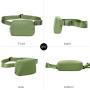 Fanny Belt Bag Waist Pack Crossbody Bags Bum Bag for Running Hiking Travel Workout Adjustable Strap for Women Sports & Outdoors