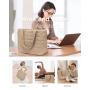 LOVEVOOK Large Nylon Puffer Tote 15.6" Laptop Bag Quilted Light Work Bag Purse Handbag for Travel Gym Weekend Tote Bag for Women