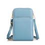 New Lady Fashion Three-Layer Zipper PU Mobile Phone Wallet Small satchel with Large Capacity Single Shoulder Multi-Functional