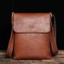 XL311 Genuine Leather Multi-layer Large Capacity Messenger Bag Wear-resistant Durable Bag First Layer Cowhide Men's Shoulder Bag