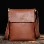 XL311 Genuine Leather Multi-layer Large Capacity Messenger Bag Wear-resistant Durable Bag First Layer Cowhide Men's Shoulder Bag
