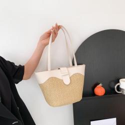 KBW475 Wholesale Straw Tote Women Bag Summer New Casual High Quality Shoulder Handbag Ladies Out Travel Shopping Beach Bag