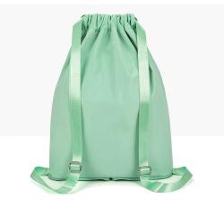 ZX005 Waterproof Fitness Training Travel Bag Oxford Embroidery Flower Casual Backpack Dry Wet Separation Sport Drawstring Bag