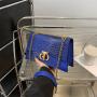 Chain women's shoulder bag 2024 new retro crocodile leather female cross-body bag fashion messenger bag for women