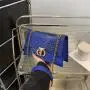 Chain women's shoulder bag 2024 new retro crocodile leather female cross-body bag fashion messenger bag for women