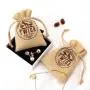 Eco-friendly Small Jute Hession Packaging Drawstring Bag Custom Logo Printed Linen Gift Sachet Jewelry Pouch