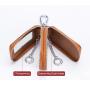 KBW230 2023 Pop Up Car Key Bag Leather Zip Double Men's Lock Key Bag Waist Hanging