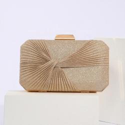Golden clutch purses ladies shoulder bag women handbags sequin unique fold design clutch bag party bags clutches for women
