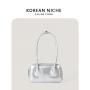 Factory wholesale trendy womens designer bags Korean style glossy patent leather bag Jelly multi-color handbag for girl