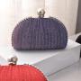 Cute small and exquisite Pearl metal frame New tide Mini elegant clutch bags for women luxury evening bags