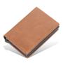 OEP005 Custom Smart Card Holder Aluminium Pop Up PU Leather Men Credit Card Holder RFID Wallet With Card Holder