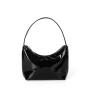 Factory Direct Selling Korean Style Handbag Silver Soft PU Leather Shoulder Fashion Solid Color Underarm Bag