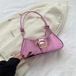 2024 spring and summer new fashion hand bill of lading shoulder crossbody armpit small square female bag to support a large