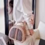 2024 Hot Selling Women's Handbag Wholesale Pu Leather Print Solid Color Shoulder Bags for Women Zipper Closure Ladies Purses