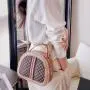 2024 Hot Selling Women's Handbag Wholesale Pu Leather Print Solid Color Shoulder Bags for Women Zipper Closure Ladies Purses