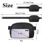 Smellproof Bum Bag Waterproof Sports Waist Pack Bag Carbon Lined Fanny Packs for Men and Women