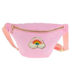 Keymay Good Quality Factory Direct RTS Girls Solid Color Causal Waterproof Nylon Fanny Pack Waist Bag