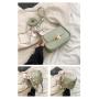 Trending  Bolsos Lock Shoulder Bag Solid Color Crossbody Bags For Women