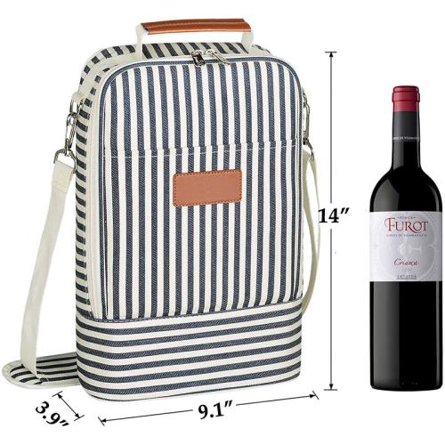 Wine Purse Totes and Carriers 2  Bottle Tote Cooler Bag Wine Bag Gift for Wine Connoisseur/Sister