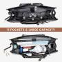 LOVEVOOK 2pcs/set Stylish Fashion black printing shoulder Bag travel business Office Briefcase women PU laptop tote bags