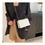 HR252 Personalized Rivet Texture Embroidered Thread Bag Women's New Fashion Lingge Chain Solid Color One Shoulder Crossbody Bag