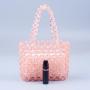 Fashionable and exquisite acrylic handmade beaded woven handbag