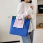 2024 New Reusable Polyester Portable Shoulder Women's Handbags Folding Pouch Shopping Bag Storage Travel Grocery Fashion Pocket